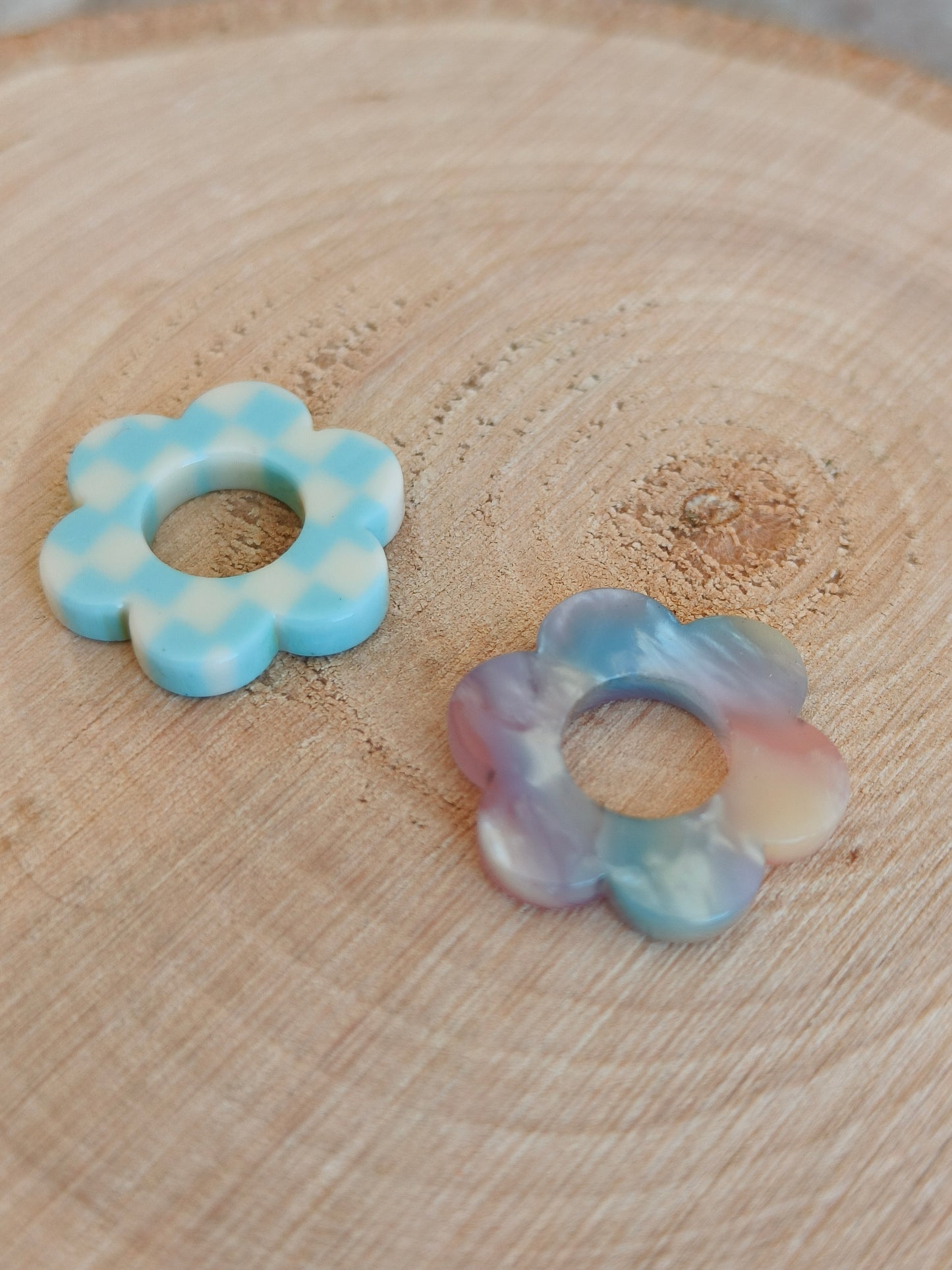 Boucles créoles loreak bleues