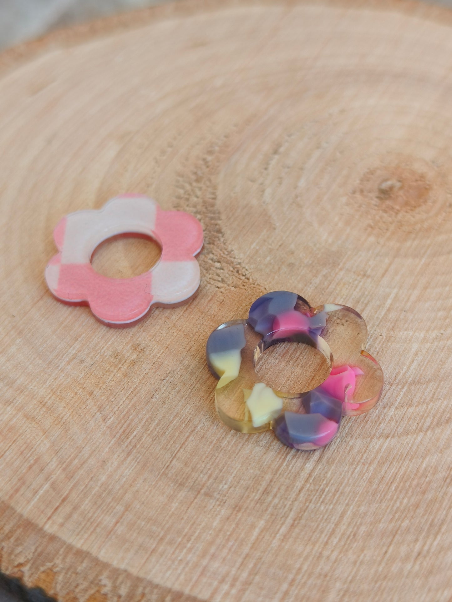 Boucles créoles Loreak roses